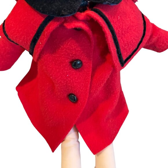 1990 Eden 20" Madeline Doll w/ Red Coat, Plaid Red, Dress Hat, & Appendix Scar - Picture 2 of 9